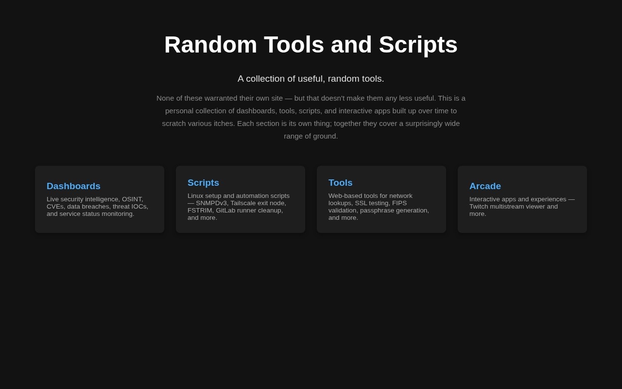 random.clusterlabs.dev screenshot