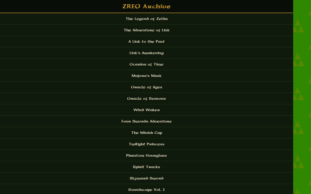 zreoarchive.org screenshot